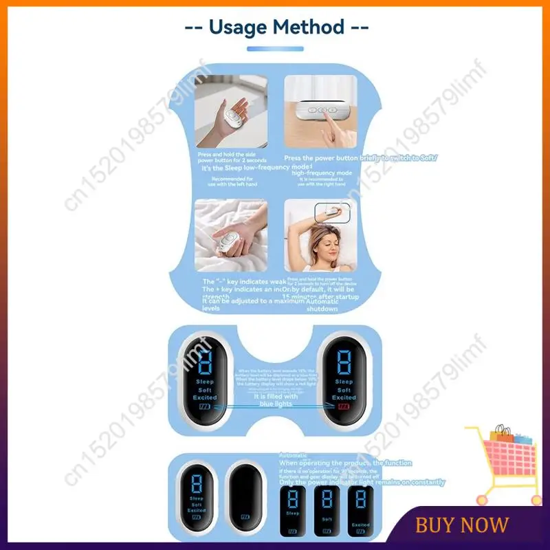 MSOR-ใหม่ Sleep Aid เครื่องมือมือถือ Microcurrent Assist แบบพกพาอัจฉริยะ Sleep Calming อุปกรณ์