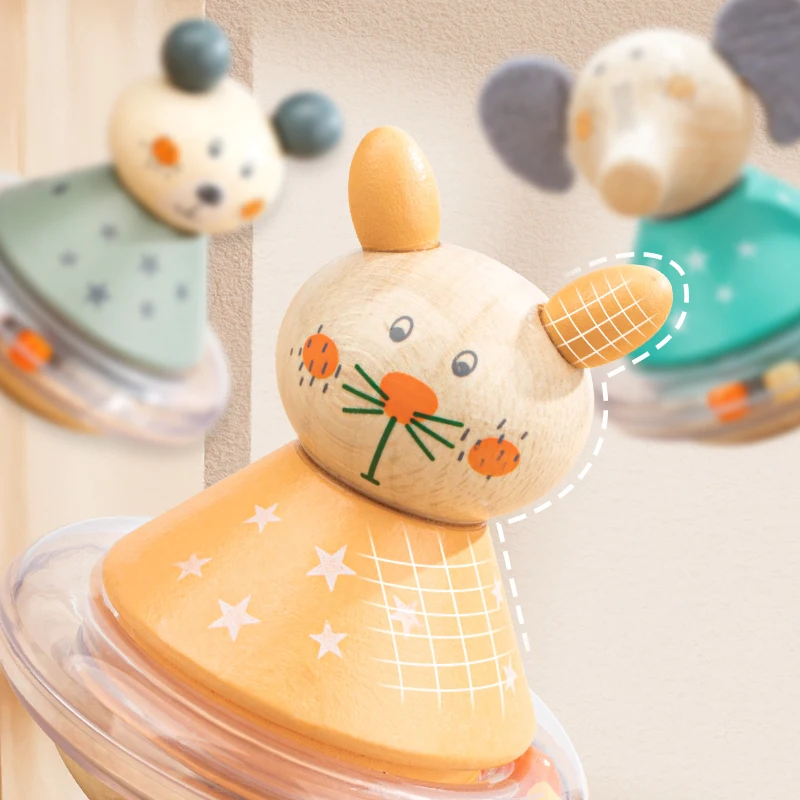 ألعاب بولي خشبية رائعة على شكل حيوان في تصميمات الفيل والدب والقطط - ممتعة ولطيفة #6