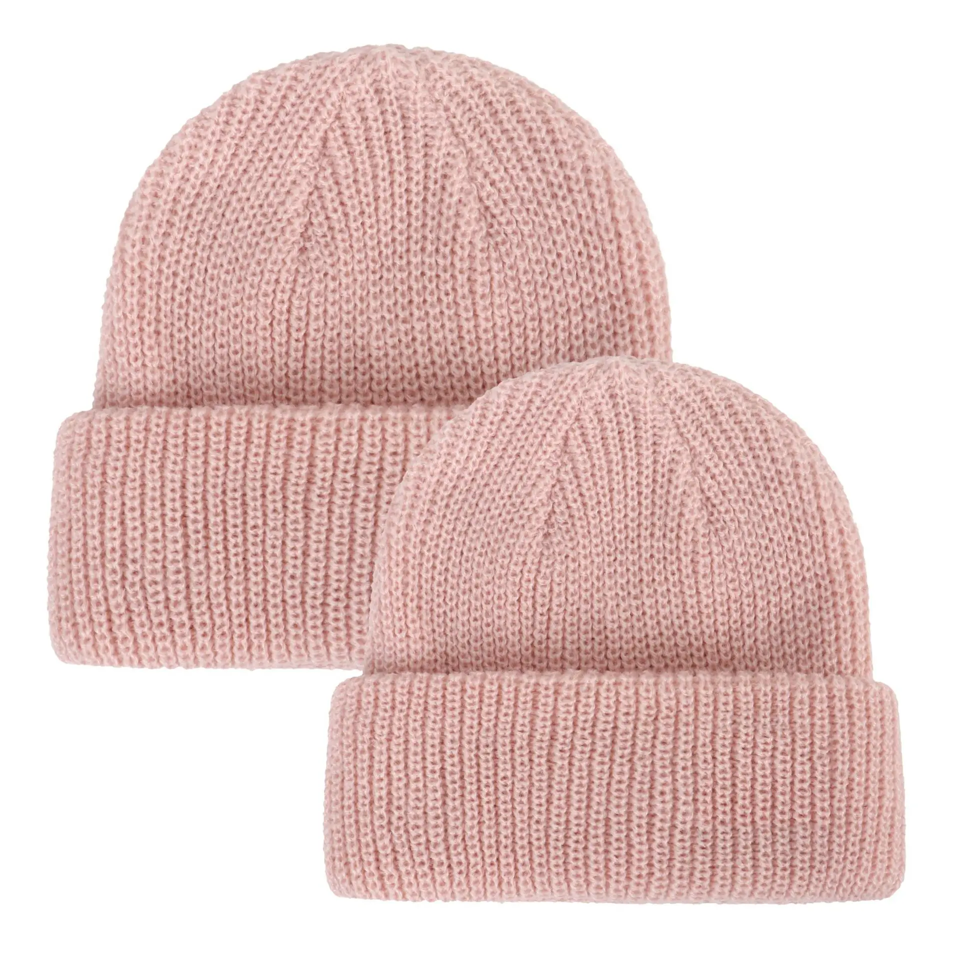 Baby Dad Knitted Bonnet Mother Kids Winter Warm Skullcap Hat Autumn Baby Knit Hat Gorras Para Bebe Crochet Girls Boy Ski Beanie