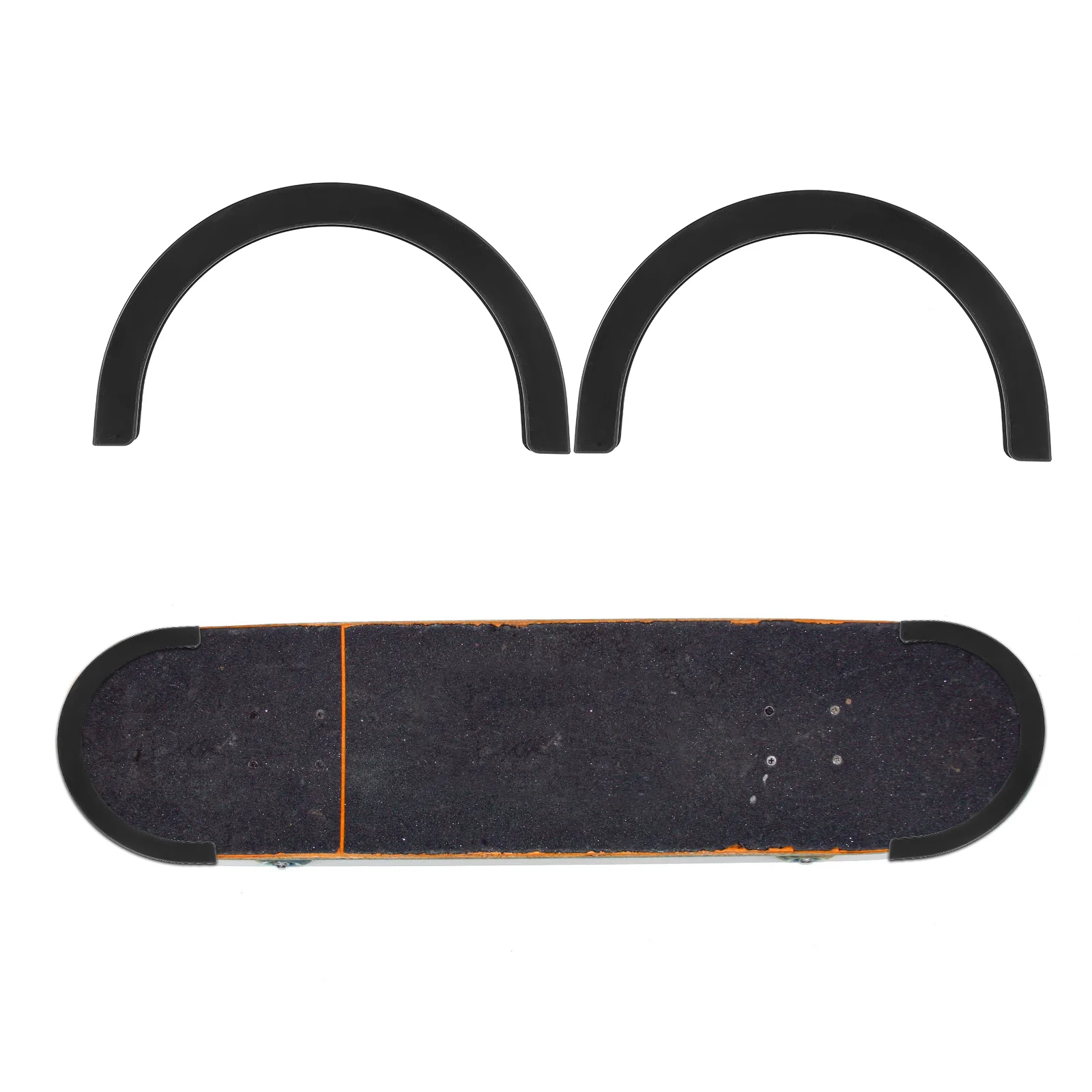 5 Pairs Skateboard Bumper Deck Guards Protector Anti Collision Strip Shield U Shaped Thick Plastic Wear Corrosion