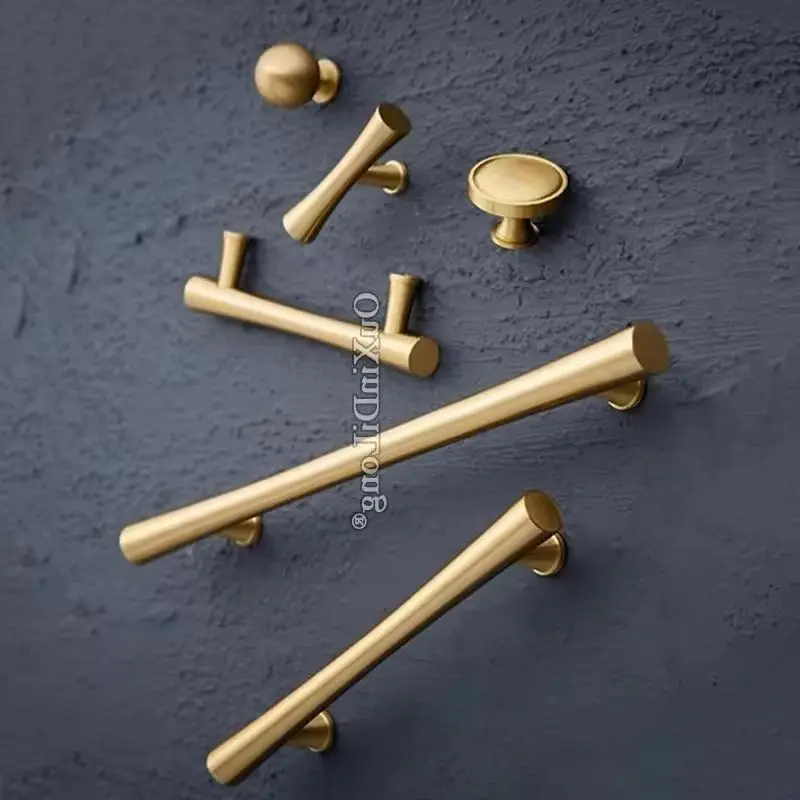 

Top Quality 10PCS European Solid Brass Cabinet Door Handles Cupboard Wardrobe Drawer Kitchen Wine Cabinet Pulls Handles & Knobs