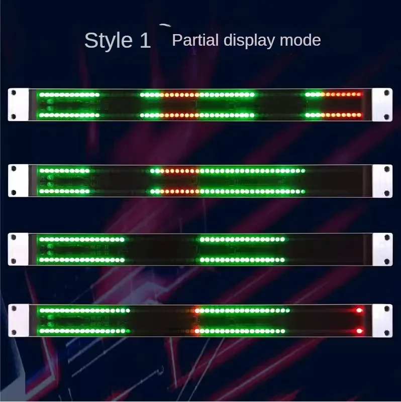 Cabinet Stereo 128 Voice Controlled Music Level Indicator LED Audio Spectrum Display Electronic UV Meter