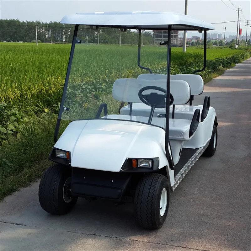 4 륜 가스 전기 골프 카트, 6 인승 접이식 오프로드 골프 카트, 승객 관광차, Tuk Tuk, 미국에서 판매