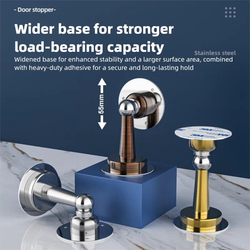 

Новинка: Напольный магнитный дверной стопор без сверления, с сильным магнитом, для ванной комнаты, предотвращающий столкновения, держатель-фиксатор для двери