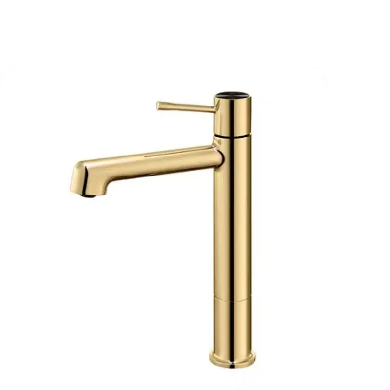 Bathroom Accessories All Copper Milk White Washbasin Hot and Cold Rotary Faucet