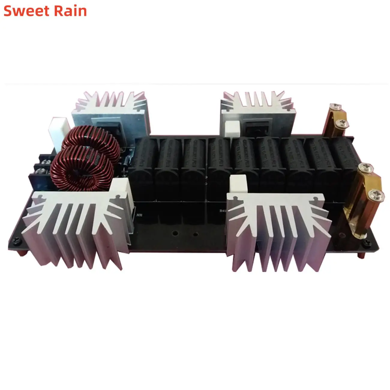 DC 12V-48V 2000W ZVS Induction Heating Board Module Flyback Driver Heater with Coil Dual Fan Power Supply Kit