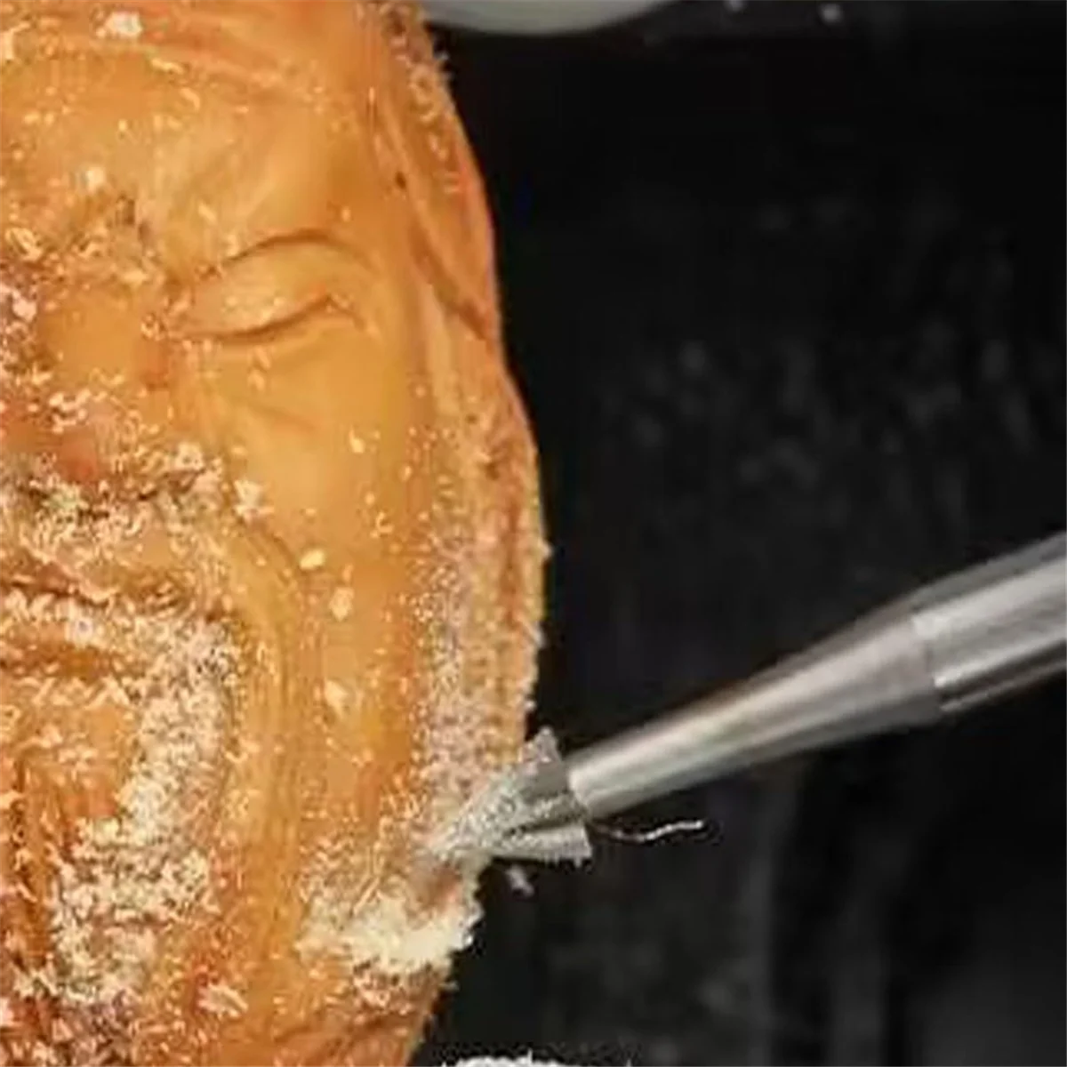 6 brocas para enrutador de grabado de acero con vástago de 3/32 pulgadas, brocas para tallar ámbar oliva para herramientas rotativas (brocas para tallar de 2,3 mm)