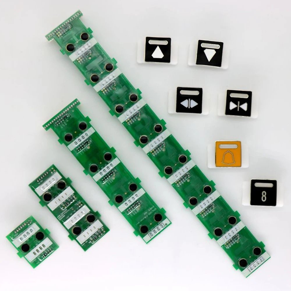 

KONE Elevator Type 3000 K-DELTA LOP HOP Button PCB Board 1 / 2 / 4 / 8 Single Double Four Eight Connection Word Slice 1 Piece