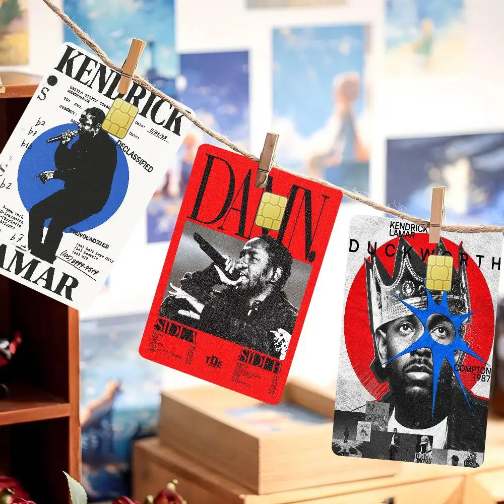 K-Kendrick L-Lamar D-Duckworth Anime Young Creidt Card Debit Card Sticker Film Case Front Tape for Small Big Chip No Chip