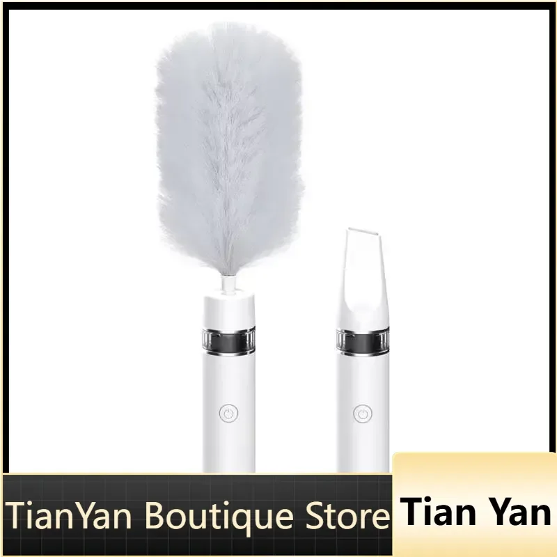 EE1 3-in-1 Wireless Electric Handheld Dust Duster 360 Rotation 2-Speed USB Charging Bagless LED Light for Household Car