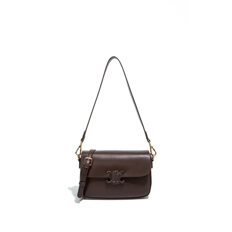 Designer Luxury Diaper Bags for Women: Elegant Leather Crossbody Bag, Simple Vintage Fashionable Large Capacity Commuter Tote