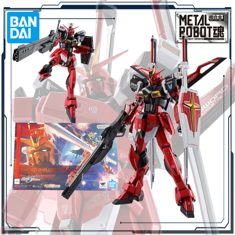 

BANDAI Original Metal Robot Damashii Series SWORD IMPULSE GUNDAM SPEC II Mech Product Figure Toy for Boy Gift Collectible Model