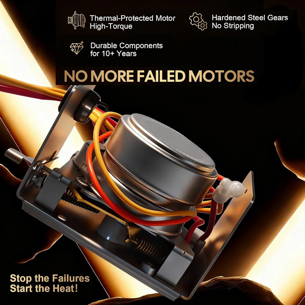 

Replacement Motor for Honeywell Zone Valve V8043E1000 Series with High Cycle Components and Screw Mount Compatibility