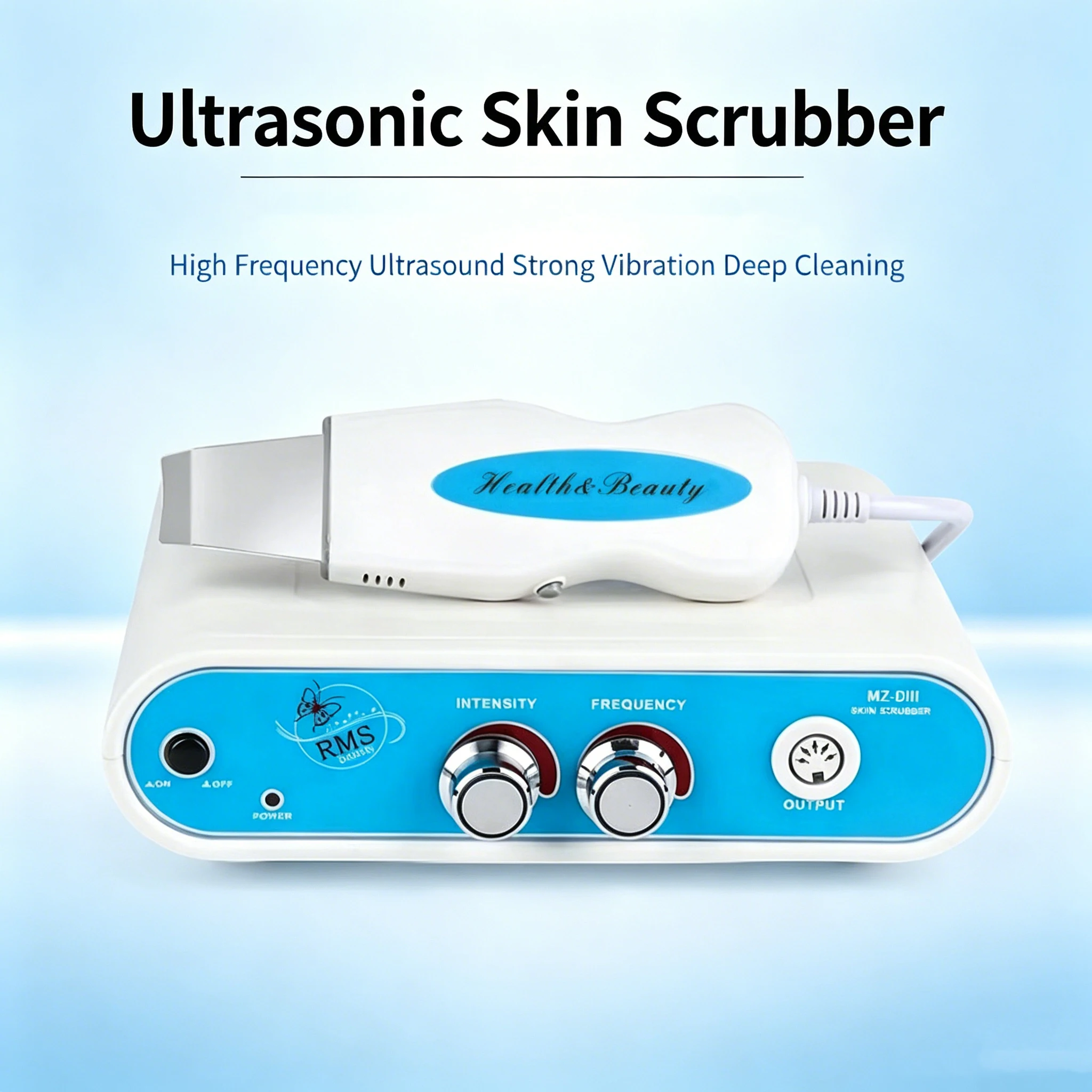 Limpador Facial com Ondas Ultrassônicas Poderosas para Limpeza Profunda de Cravos, Acne, Sujeira Facial, Esfoliação, Cuidados de Beleza, SPA