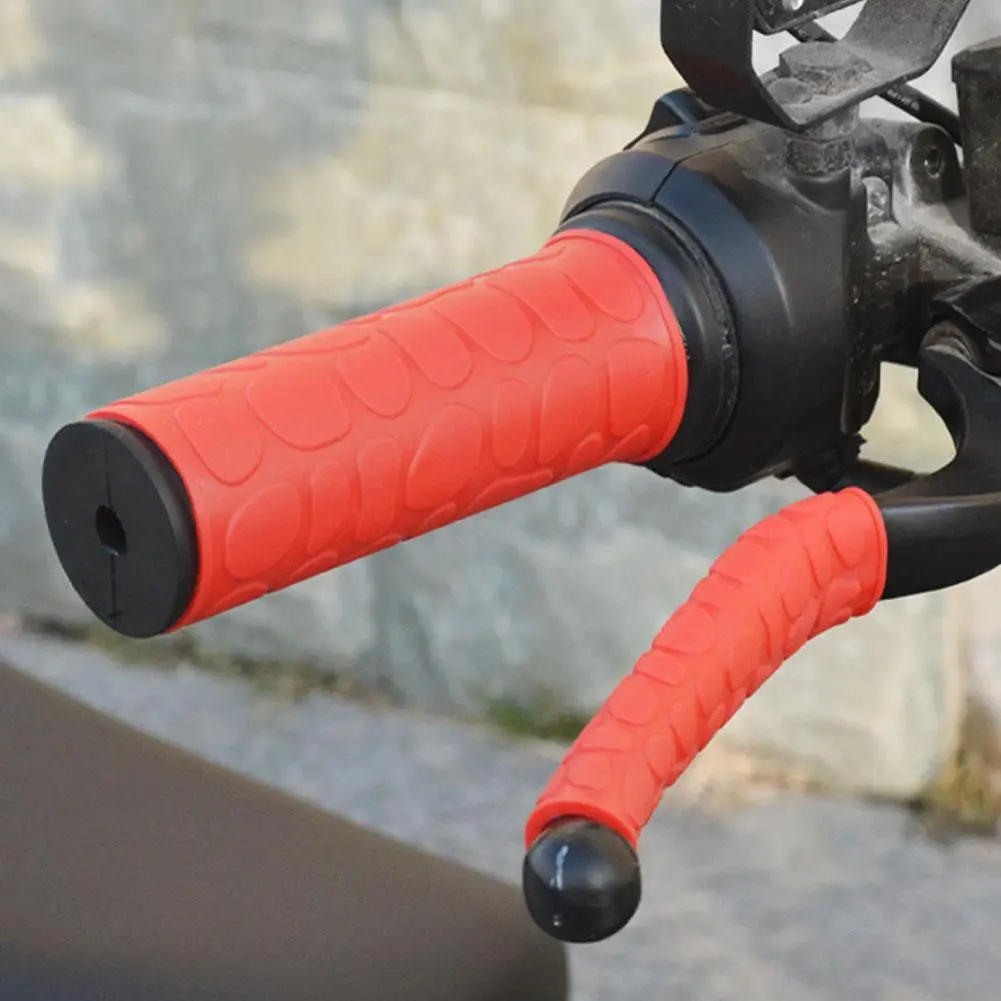 Electric Bike Handle Set Motorcycle Help Rider Set Horn Set Hand Set Rubber Soft Rubber Handle Set Grip Rubber Sleeve