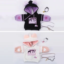 New BJD Doll Clothes Cute Cat Hoodie Cat Ear Jacket for OB11, GSC, YMY, Yosd, 1/12, 1/6, 1/4 1/3 BJD SD Doll Accessories Sweater