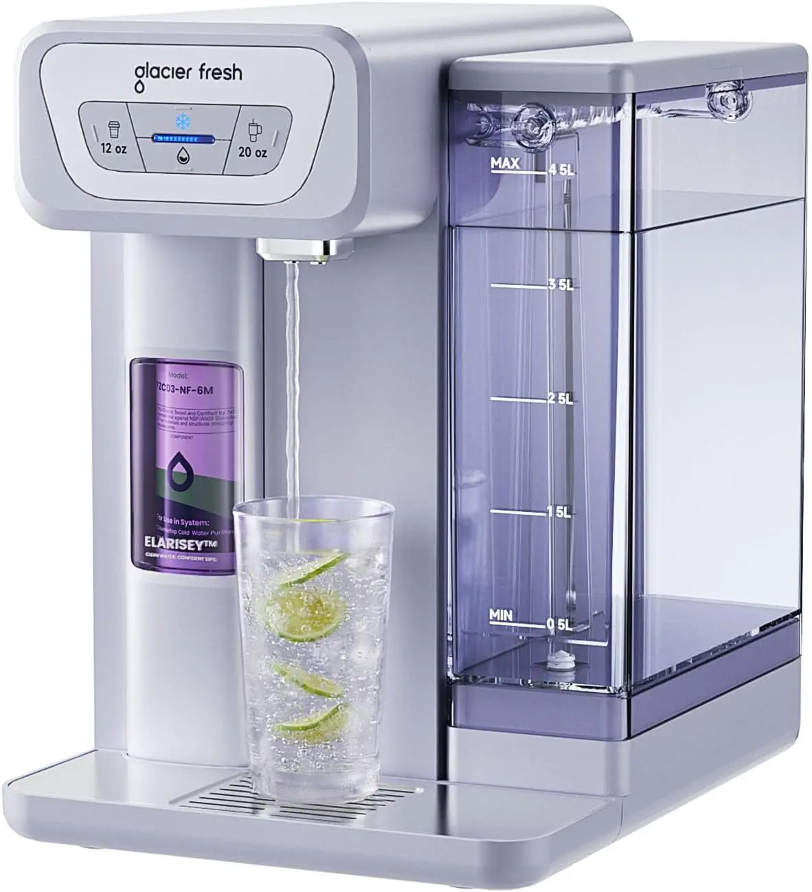 C03 Coolon Countertop Cold Water Purifier with Upgraded Elarisey™ Filtration, Zero Wastewater System, 40oz Cooling Capacity