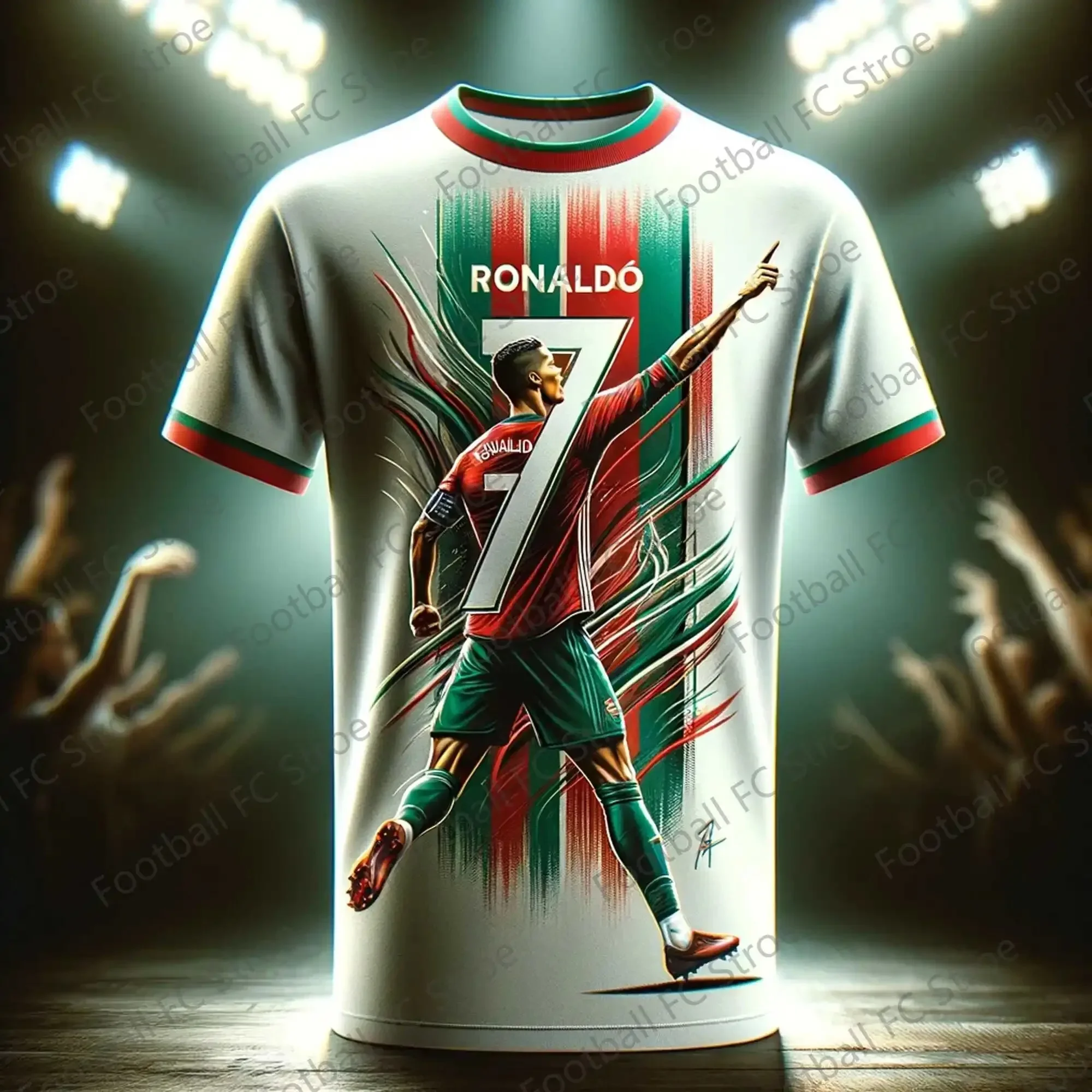 Camiseta de fútbol chatlt-special Ronaldos 7 para niños y adultos, camiseta de edición de diseño inteligente, Top suelto para exteriores de verano,