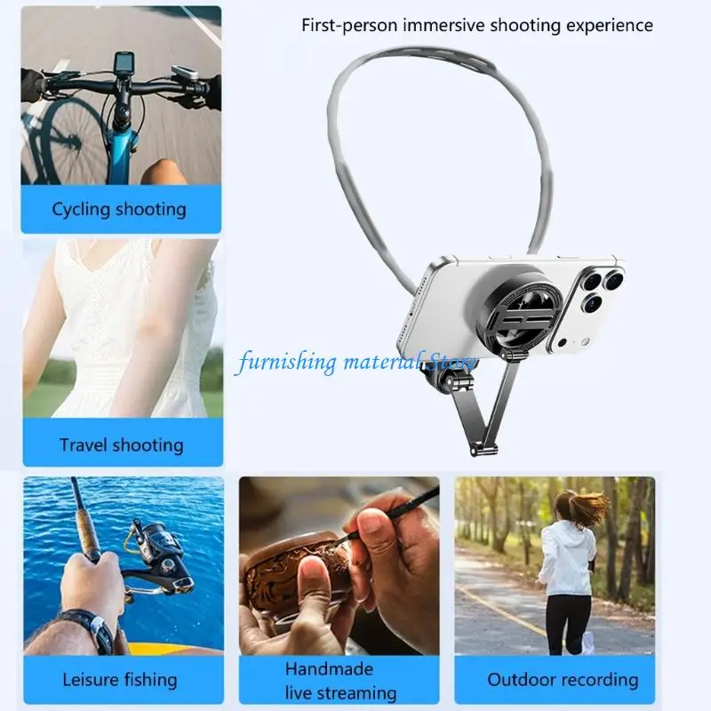 Y5GD Adjustable Phone Support For Neck comfortable When Watching Content Or Making Calls