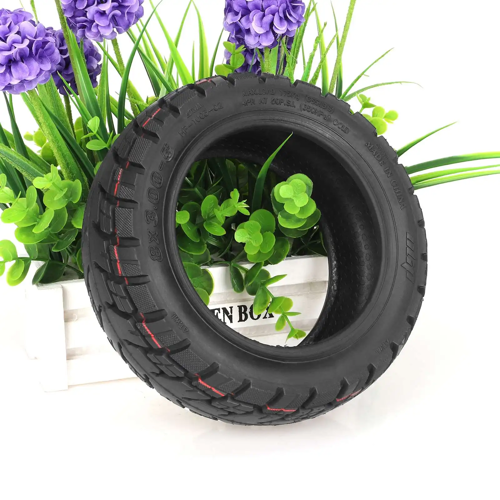 Ulip 8x3.00-5 Off-road Tubeless Tire For Kaabo Mantis 8 Electric Scooter 8 Inch 8*3.00-5 Front Rear Wheel Tire Accessories Parts