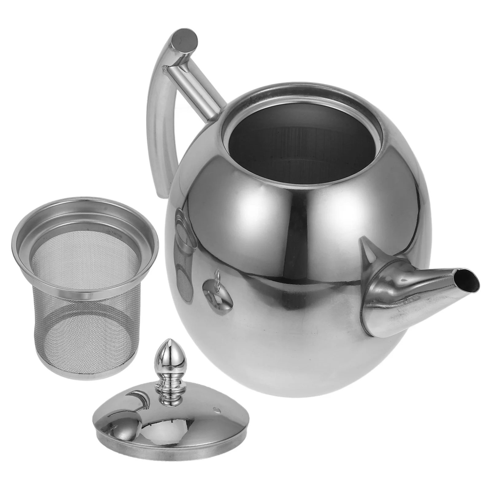 

Stainless Steel Tea Kettle Built-in Strainer for Loose Leaf Tea Induction Compatible Japanese Style Teapot Restaurant Cafe