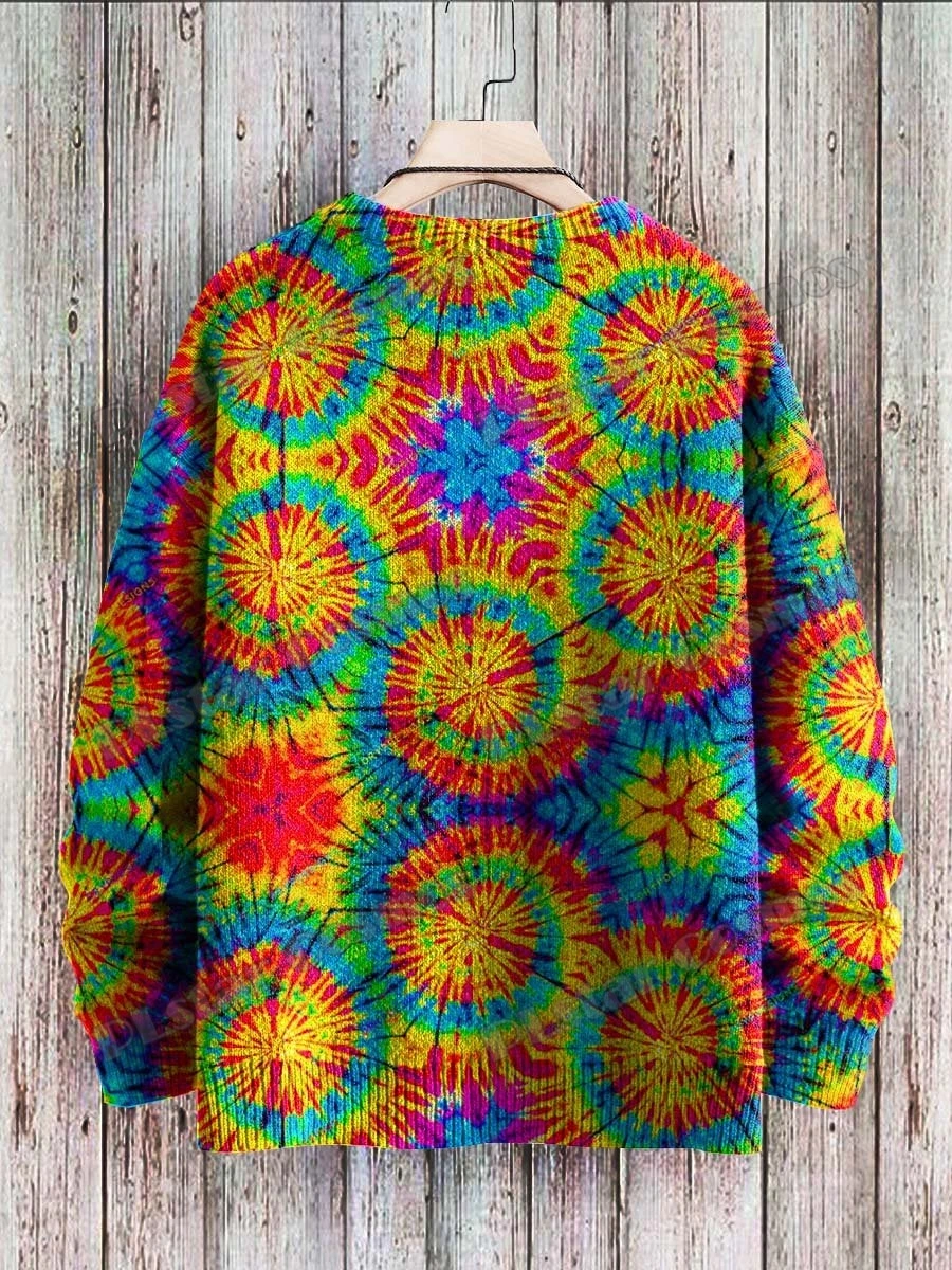 Winter Unisex Casual Knit Pullover Sweater When The Mothers Talk Street Art Graffiti 3D Printed Crewneck Knitted Sweaters KMY41