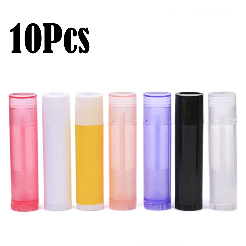 

10Pcs Plastic Chapstick Lip Gloss Tubes Lip Balm Tubes Lipstick Container Empty Cosmetic Container Travel Refillable Bottle