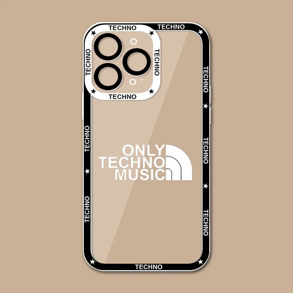 Techno Music Phone Case For IPhone 11 12 13 Mini Pro Max 14 Pro Max Iphone15 15promax Case Shell Funda Cover