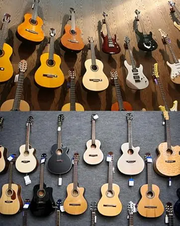 Gitarren-Wandhalterung Akustik- und E-Gitarren Wandhaken Schwarzer Metallhalter – Detail 13