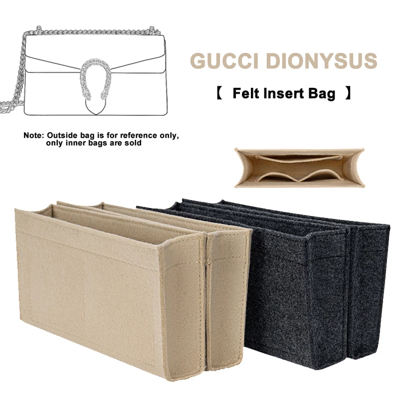 

EverToner Felt Insert Bag for GG Dionysus Bag Liner Lining Storage Separation Bag Support Inner Bag