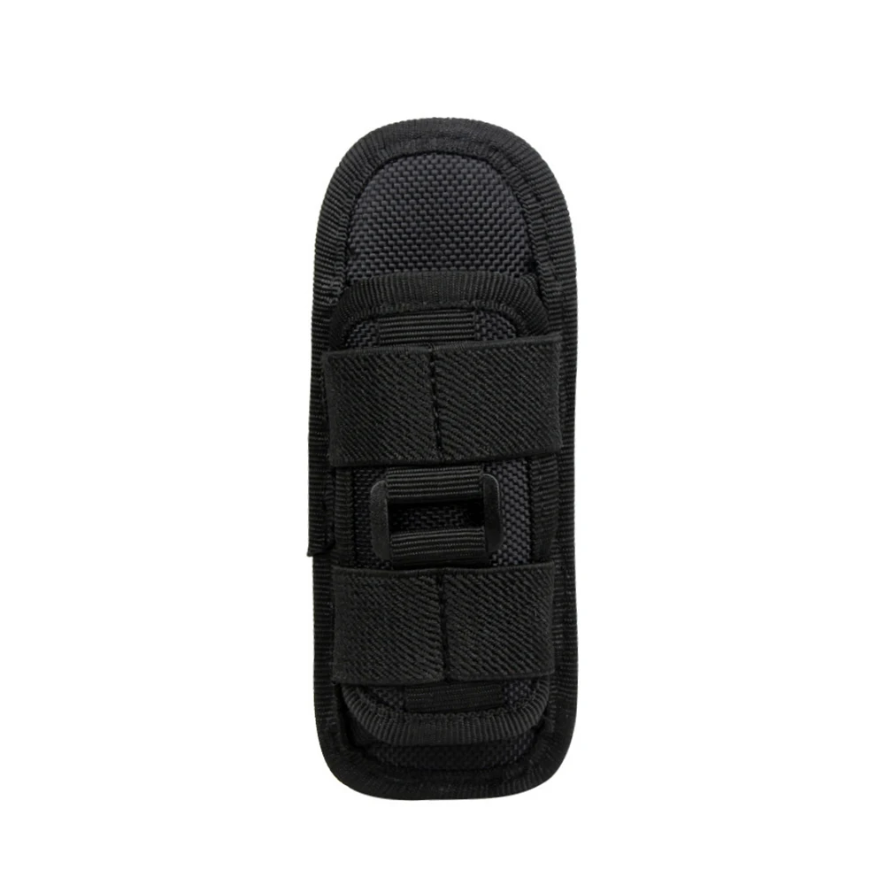 Tactical Flashlight Pouch Belt Torch Bag Durable Hunting Lighting Accessory Survival Kits 360 Degree Holster Rotary Torch Case