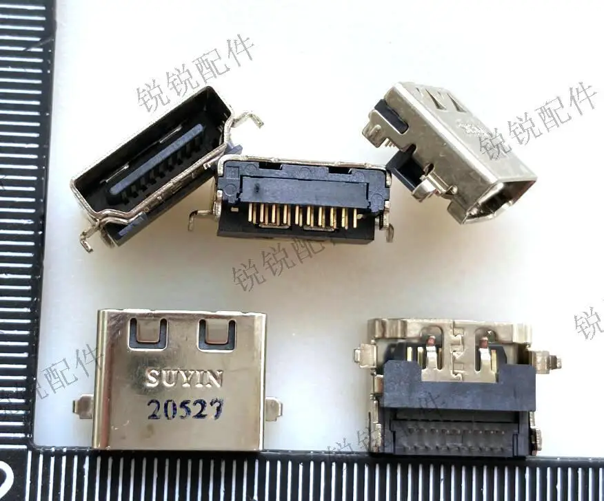 For SUYIN HDMI high definition interface female seat, sinking plate high definition transmission socket 19P laptop interface