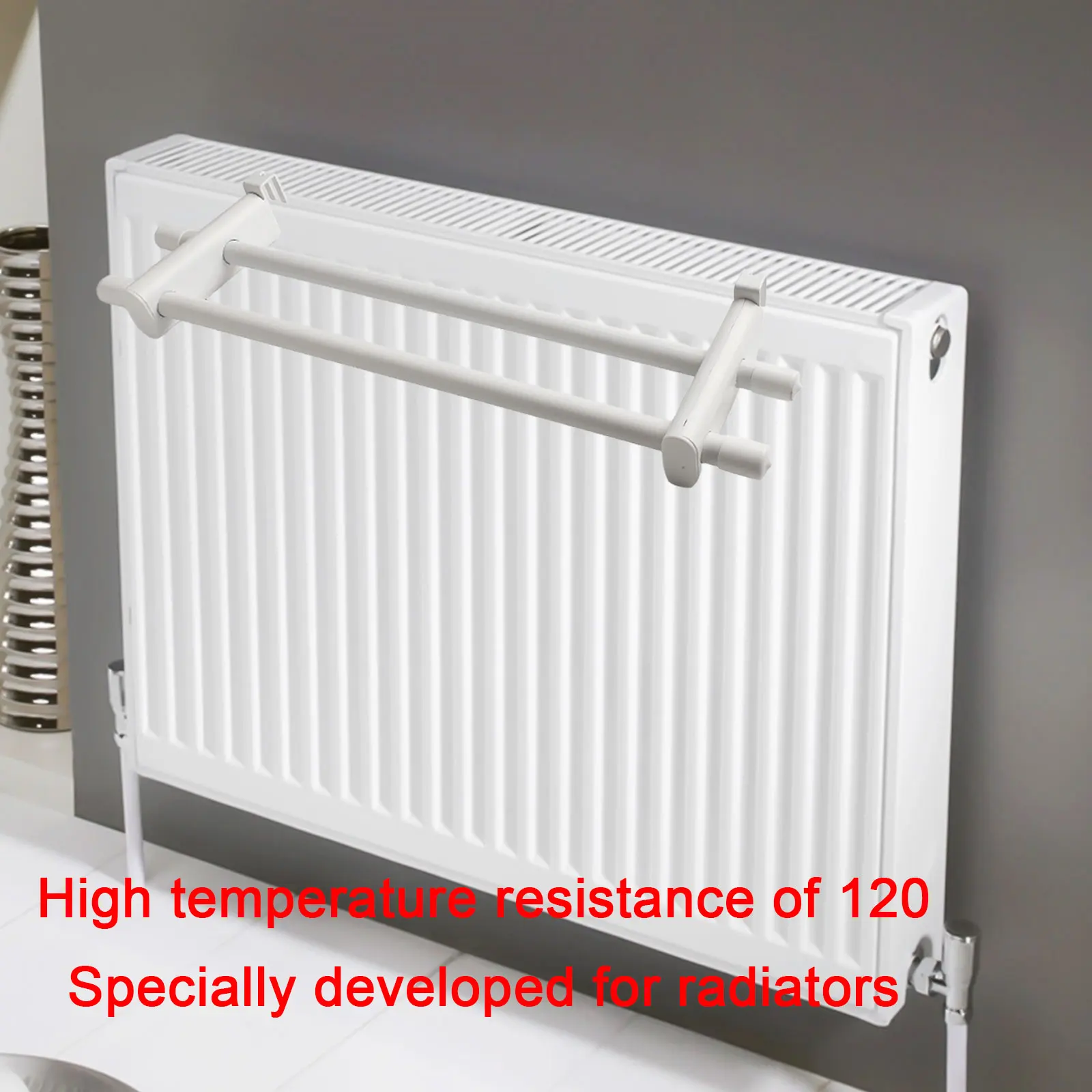 Towel Rail for Radiator Use Compatible with For 0.3 Meter to 2 Meter Heating Units Towel Storage and Organization