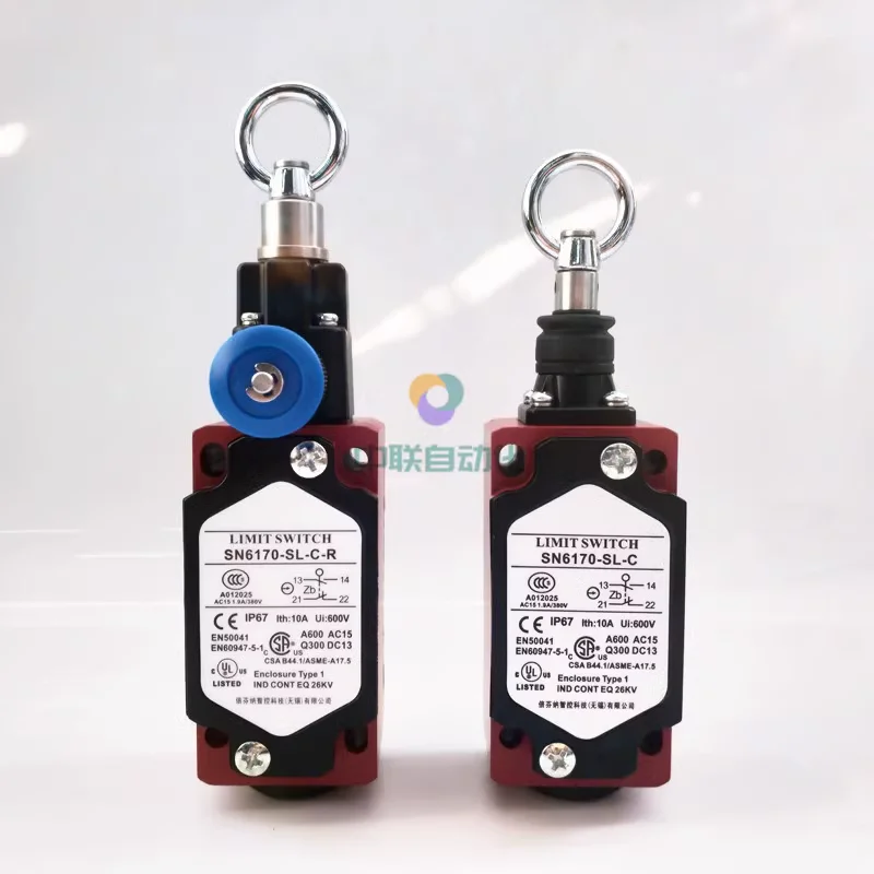 

Pull rope switch SN2170/SN4170/SN6170-SL-C-R safety emergency stop switch Pull rope travel switch