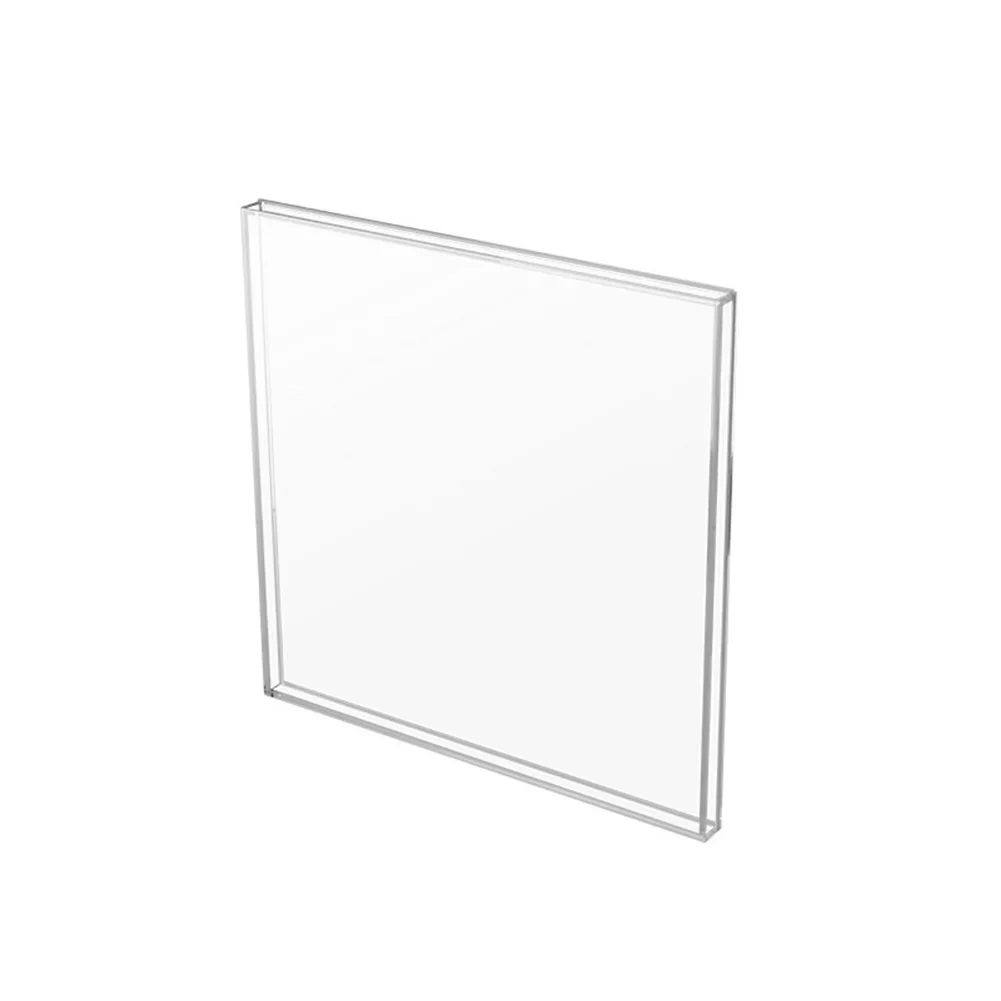 Transparent Acrylic Display Box 32.5 x 32.5 x 1.9 cm for Vinyl Records Wall Storage Organizing Magazines Books Cards Documents