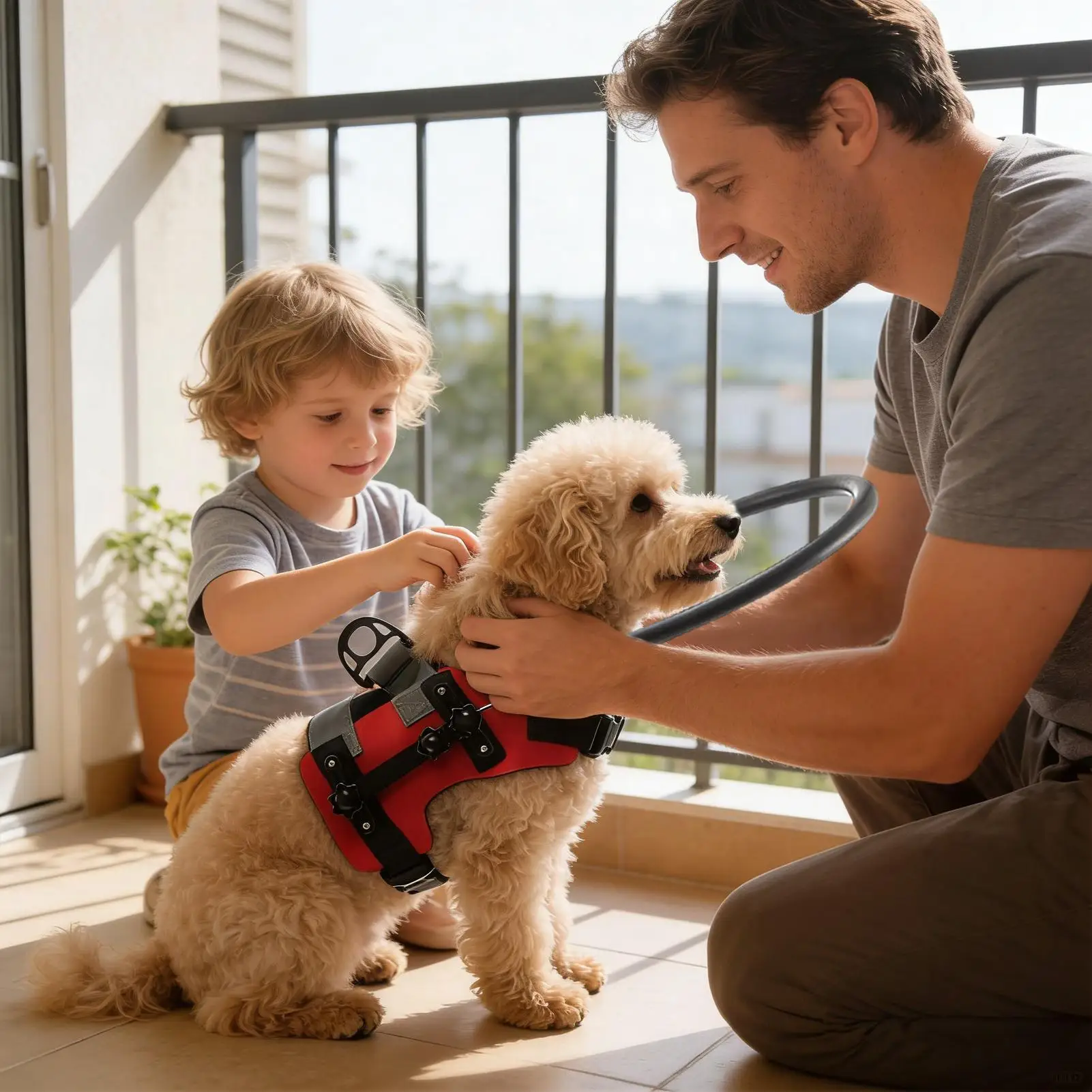 Blind Dog Ring Visually Impaired Cat Harness Collar With Reflective Strips Pet Anti Collision Ring For Walking Travel Training