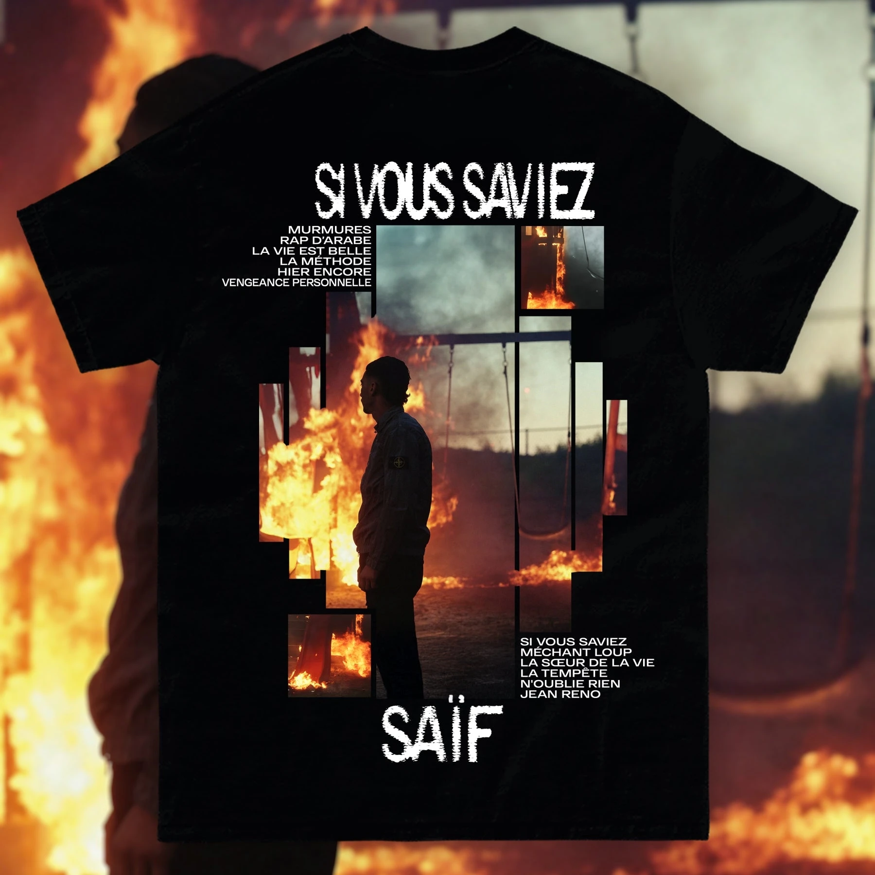 France Rapper Saif Album Si vous saviez 2026 Merch T shirt Cotton Clothing Unisex Men Women T-Shirts Y2k Casual Tee Streetwear
