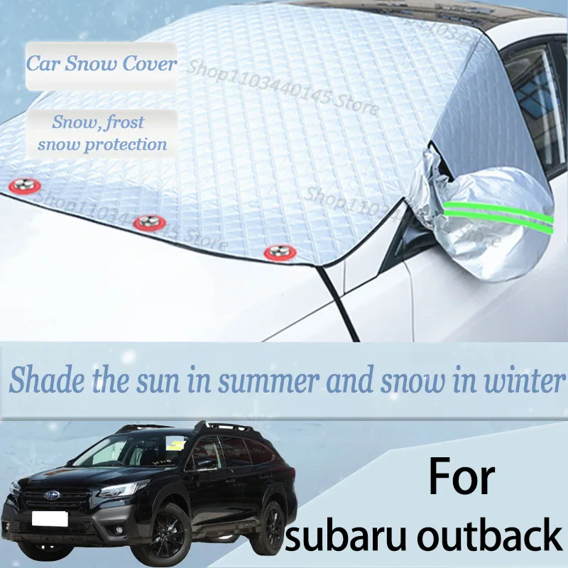 For subaru outback car Snow Windscreen, Snow, Frost, Dust and UV Visor, Winter car clothing, thick magnetic