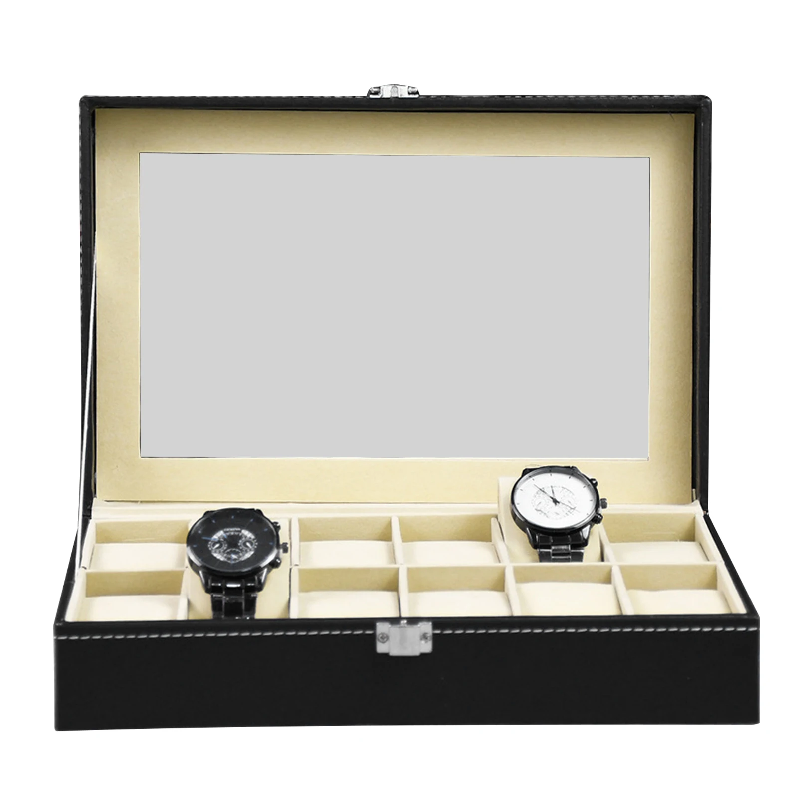 PU Leather Watch Holder Storage Case for Jewelry