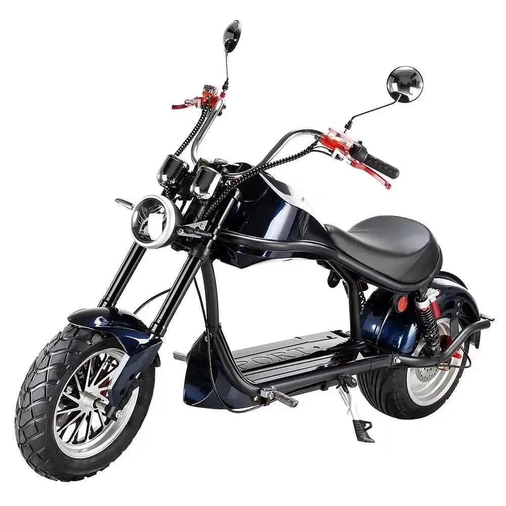 2022 Adult electric motorcycle with 12 inch big tire 2000W 60v 20ah battery cheap scooter electric citycoco