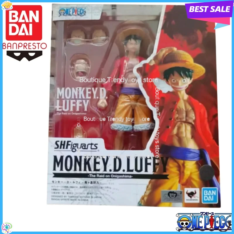 En Stock, Figura de Acción Original Bandai S.H. Figuarts de One Piece, Monkey D. Luffy, Modelo en Caja, Nuevo
