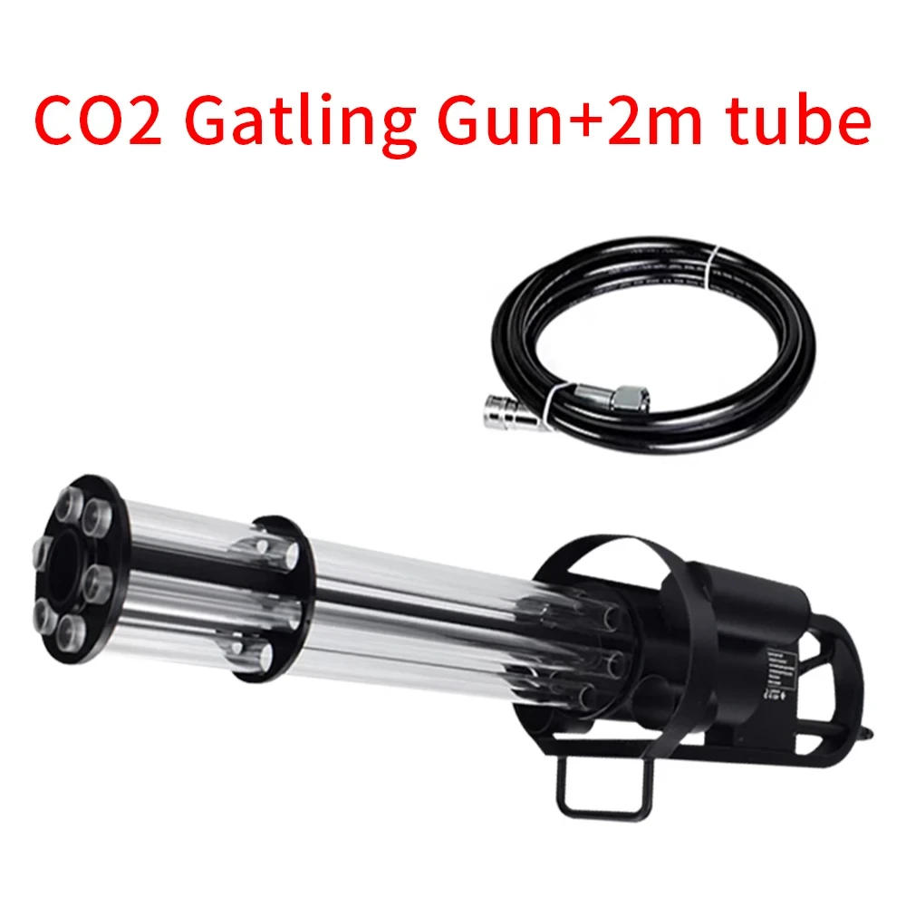 Handheld Led Co2 Gun RGB 3IN1 Satge Gatling Air Pillar Gun Luminous Mist Machine Disco Party Nightclub Co2 Smoke Machine