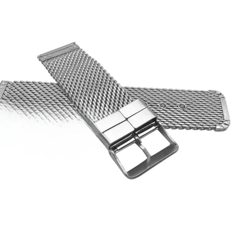 Milanese loop สําหรับ Apple Watch Ultra Series 316L สแตนเลสตาข่ายสําหรับ iWatch ร่มชูชีพหัวเข็มขัด 18 มม.20 มม.22 มม.24 มม.