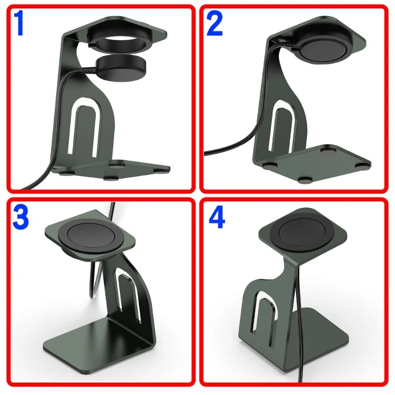 Versatile Watch Stand Metal Build Fashionable Charging Solution Unisex Smartwatch Holder for  LTE Smartwatches