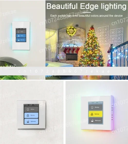 مع استهلاك الطاقة Google Alexa Home Automation 5 نماذج في 1 LCD Wifi Switch Smart Home #4
