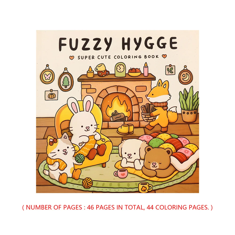Coloring Book For Adults And Teens Halloween Theme Featuring Adorable Creepy Creatures In Cozy Moments For Relaxation Gift image 3