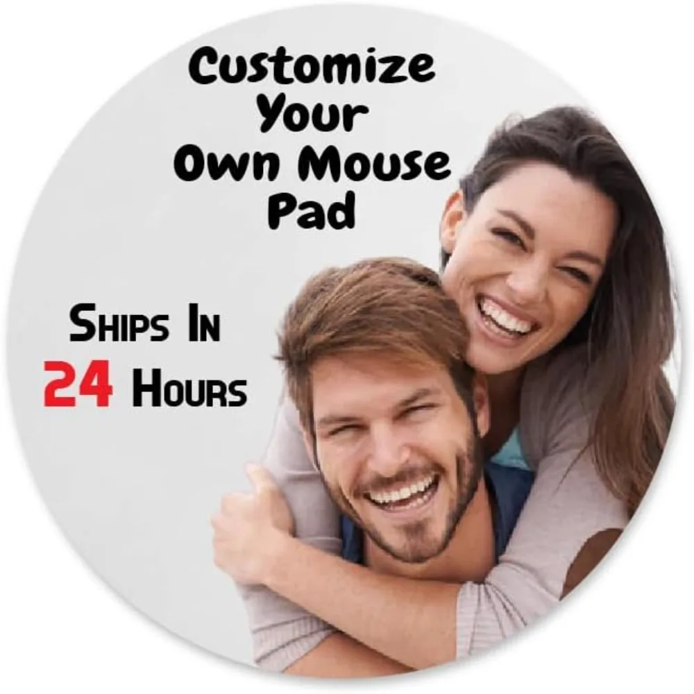 Custom Personalized Mouse Pad Add Your Own Image Text or Logo Rectangle & Circle Gaming desk mat Customized Non-Slip pads DIY