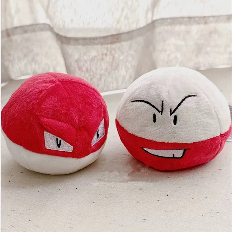 Peluche de Pokemon Voltorb Electrode Ball, Gran Peluche de Anime Fnaf, Muñeco de Peluche Suave, Regalo de Navidad para Niños