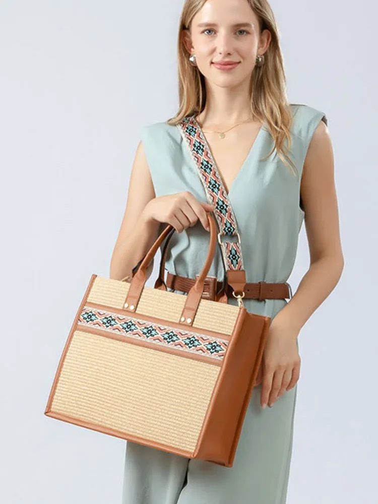 

Винтажные большие сумки-тоут Vivi, стильные роскошные сумки, портфель, богемная сумка, женская брендовая дизайнерская модная женская сумка