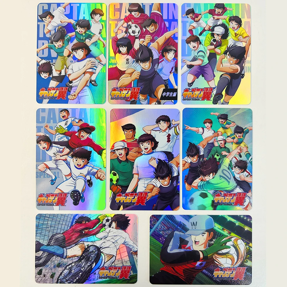 Capitano Tsubasa fai da te fatto in casa 10 pezzi carta da collezione Misaki Taro KojiroHyuga Sanae Flashcard olografiche Anime Merchandise
